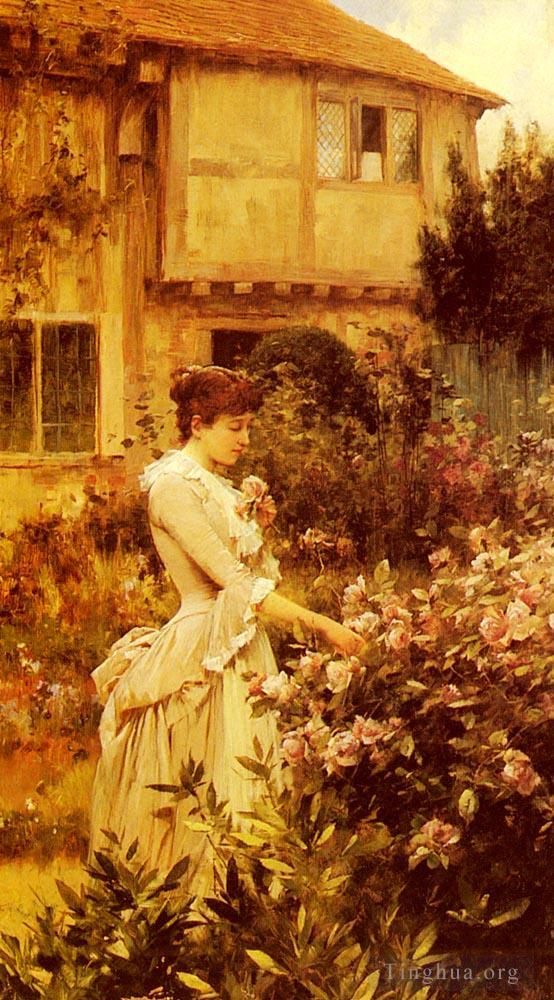 Alfred Glendening Oil Painting - A Labour Of Love Alfred Glendening